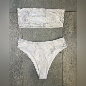 SHEIN Silver Snakeskin Bikini